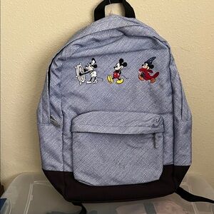 Disney Classic Characters Blue and Black Backpack
